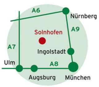 Solnhofen liegt in Mitten des Naturparks Altmühltal